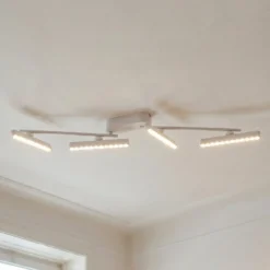 Lindby LED-Strahler Eldrin, weiß, 4-flg., Lichtpunkte