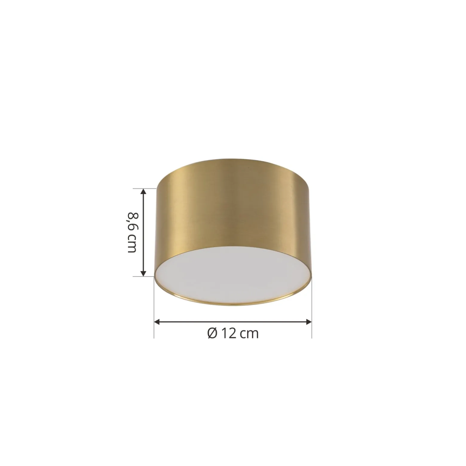 Lindby LED-Strahler Nivoria, Ø11 cm, 9 W, goldfarben, Metall