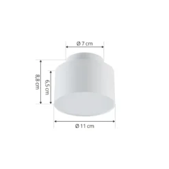 Lindby LED-Strahler Nivoria, Ø 11cm, 15 W, weiß, Metall