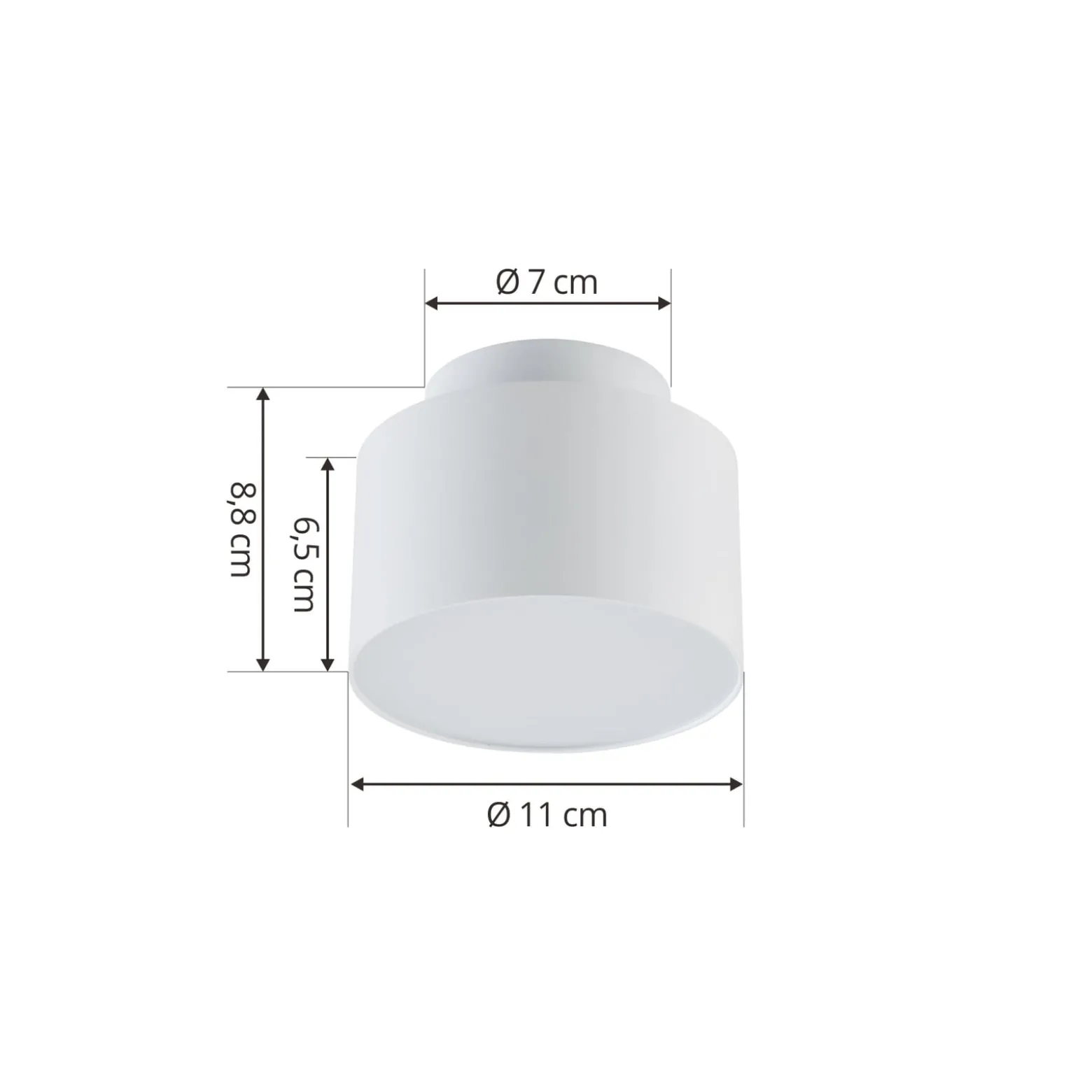 Lindby LED-Strahler Nivoria, Ø 11cm, 15 W, weiß, Metall
