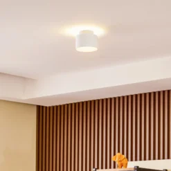 Lindby LED-Strahler Nivoria, Ø 11cm, 15 W, weiß, Metall