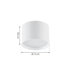 Lindby LED-Strahler Nivoria, Ø 12 cm, 15 W, weiß, Metall