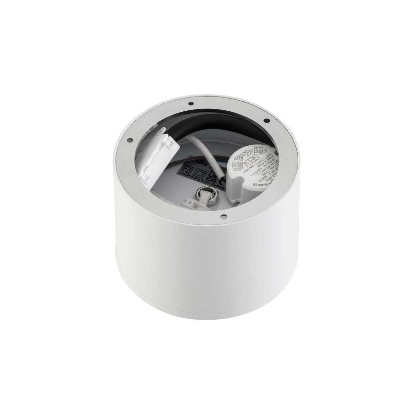 Lindby LED-Strahler Nivoria, Ø 12 cm, 15 W, weiß, Metall