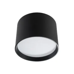Lindby LED-Strahler Nivoria, Ø 12 cm, 15 W, schwarz, Metall