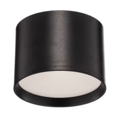 Lindby LED-Strahler Nivoria, Ø 12 cm, 15 W, schwarz, Metall