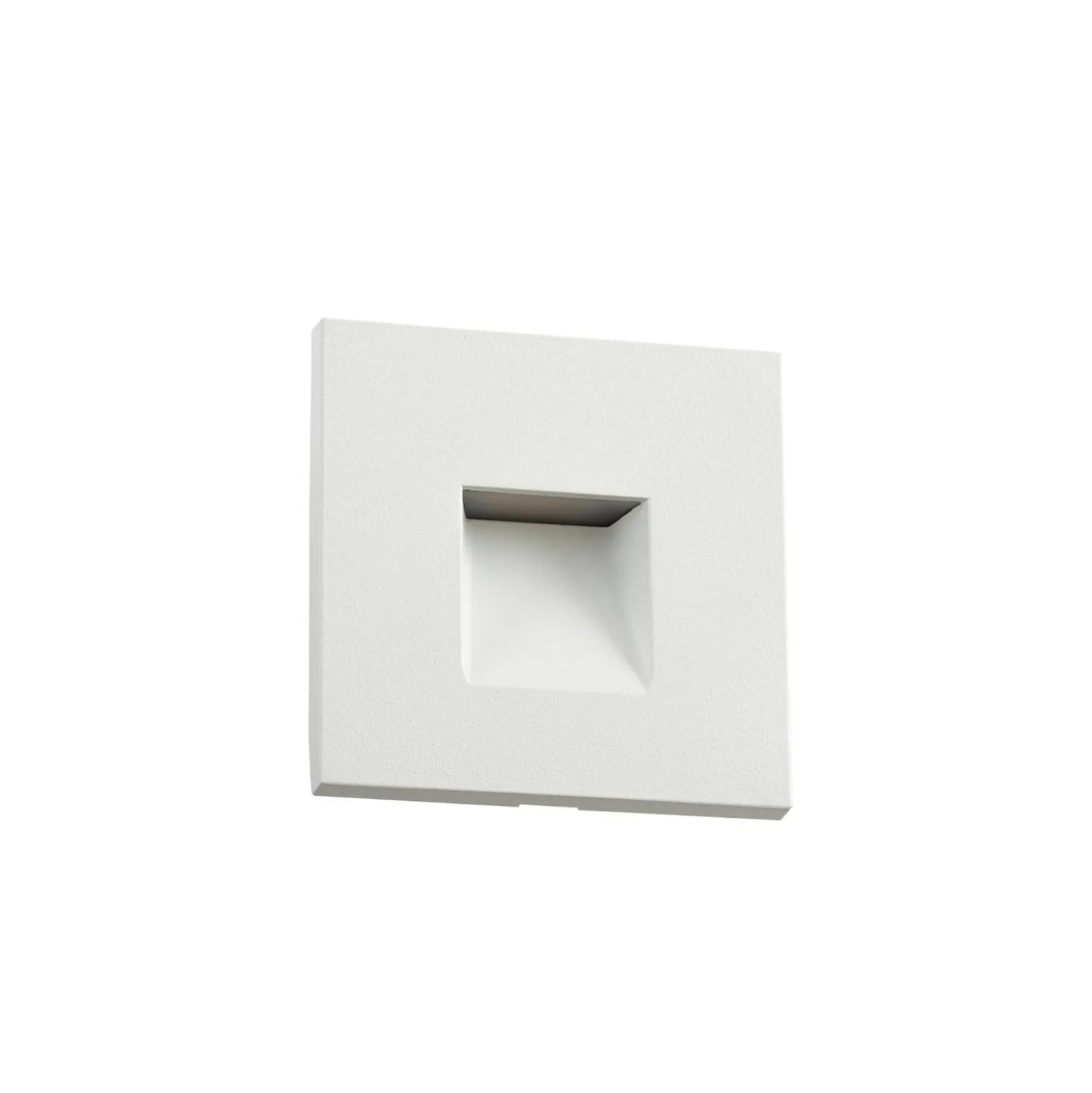 Lindby LED-Wandeinbaulampe Alune, weiß, eckig, 8x8cm, IP65
