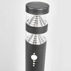Lindby LED-Wegelampe Lanea, 60 cm, schwarz, Sensor, IP44