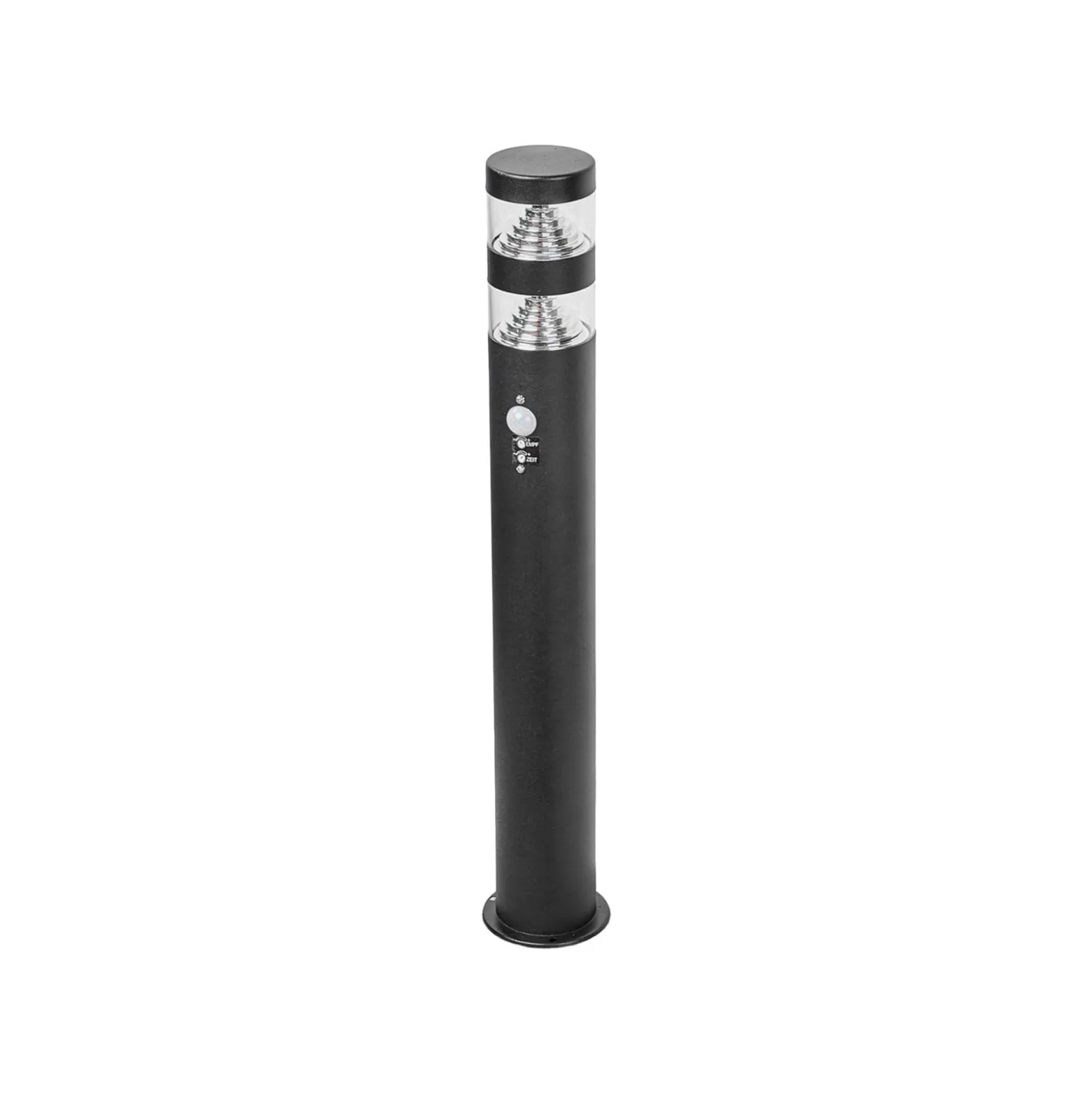 Lindby LED-Wegelampe Lanea, 60 cm, schwarz, Sensor, IP44