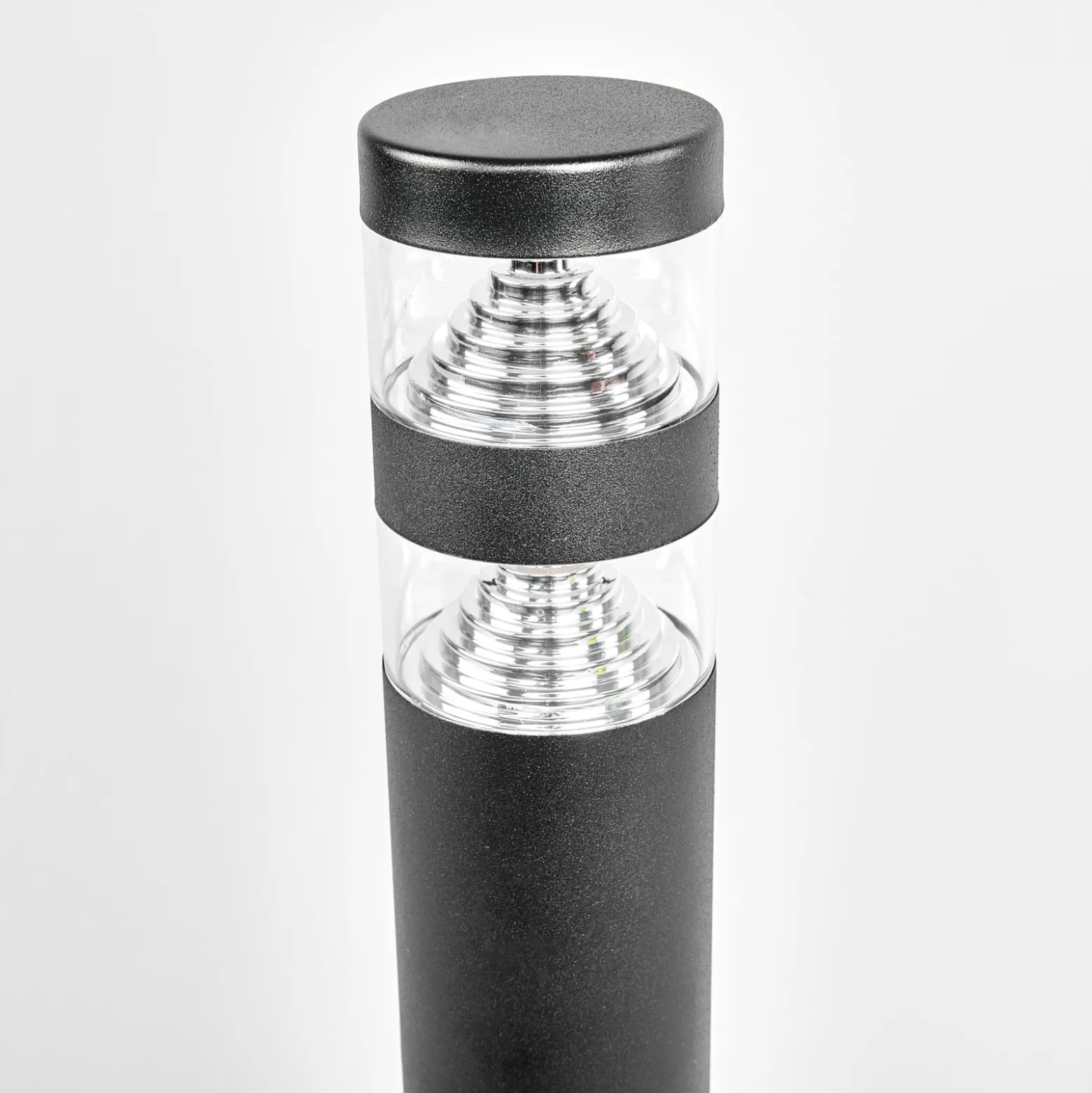 Lindby LED-Wegelampe Lanea, 60 cm, schwarz, Edelstahl, IP44