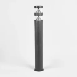 Lindby LED-Wegelampe Lanea, 60 cm, schwarz, Edelstahl, IP44