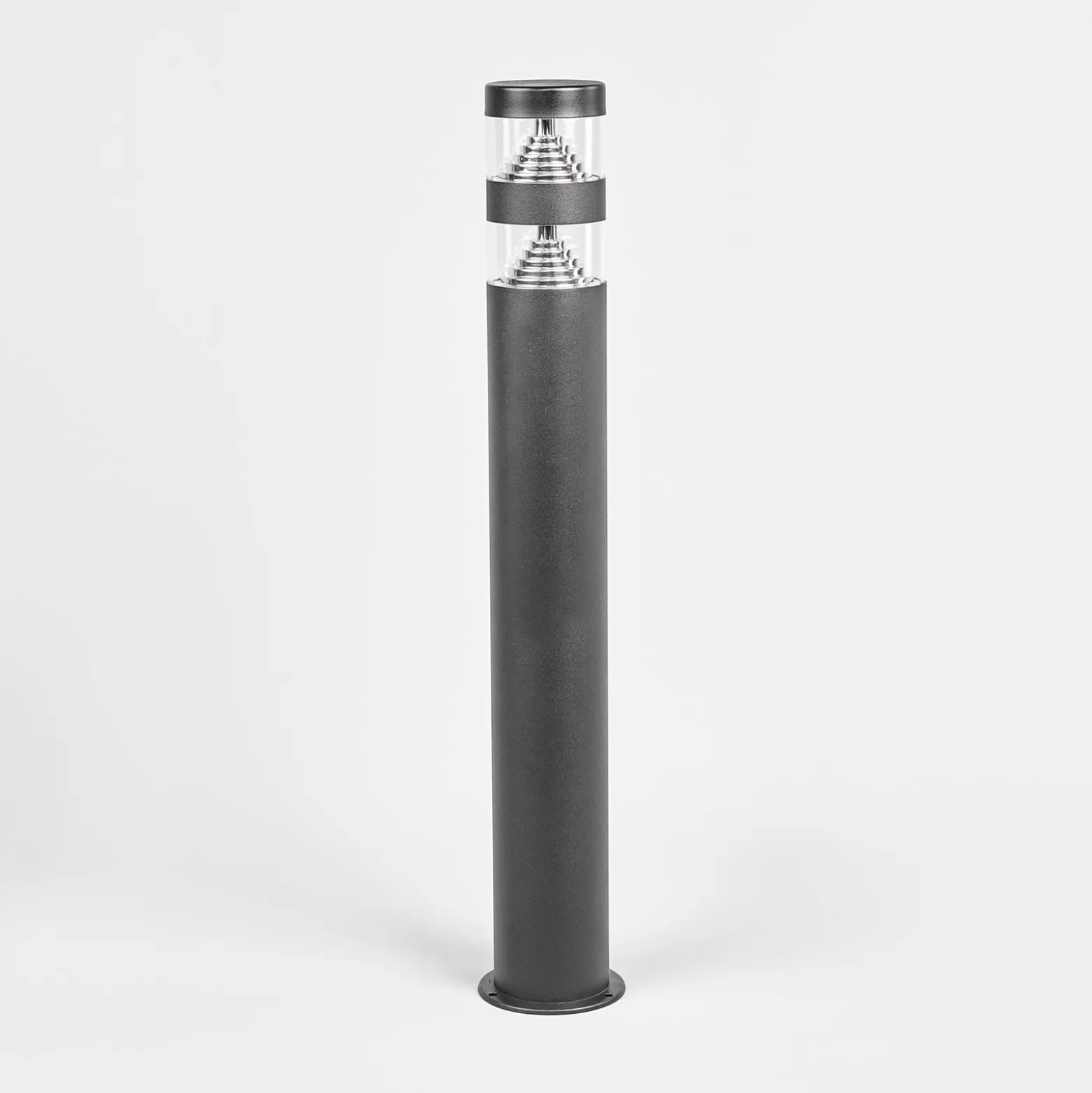 Lindby LED-Wegelampe Lanea, 60 cm, schwarz, Edelstahl, IP44