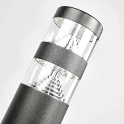 Lindby LED-Wegelampe Lanea, 60 cm, schwarz, Edelstahl, IP44