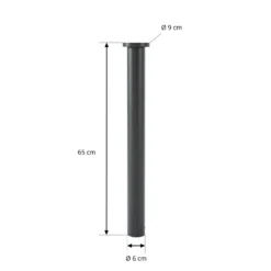 Lindby LED-Wegeleuchte Cirel, Höhe 65 cm, schwarz, IP65