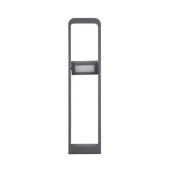 Lindby LED-Wegeleuchte Darko, 80 cm, grau, Metall, IP54
