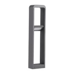 Lindby LED-Wegeleuchte Darko, 80 cm, grau, Metall, IP54