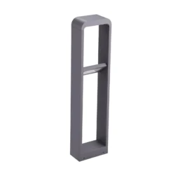 Lindby LED-Wegeleuchte Darko, 80 cm, grau, Metall, IP54