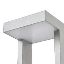 Lindby LED-Wegeleuchte Lonete, steingrau, Höhe 65 cm, IP65