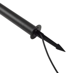 Lindby LED-Wegeleuchte Luzian, Höhe 120cm, schwarz, Erdspieß