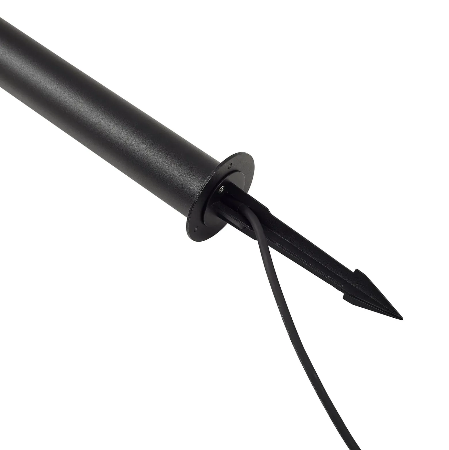 Lindby LED-Wegeleuchte Luzian, Höhe 120cm, schwarz, Erdspieß
