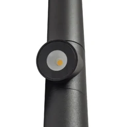 Lindby LED-Wegeleuchte Luzian, Höhe 120cm, schwarz, Erdspieß