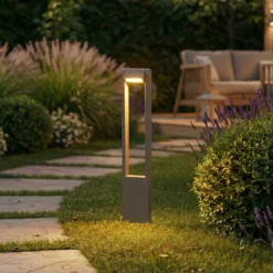 Lindby LED-Wegeleuchte Meloni, anthrazit, 65cm, IP65 drehbar