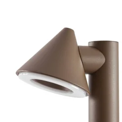 Lindby LED-Wegeleuchte Soran, braun, 60 cm, Metall, IP44
