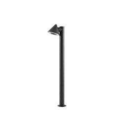 Lindby LED-Wegeleuchte Soran, schwarz, 100 cm, Metall, IP44