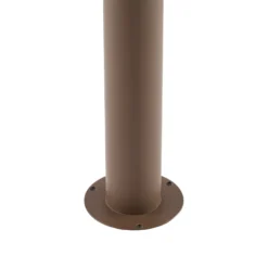 Lindby LED-Wegeleuchte Soran, braun, 100 cm, Metall, IP44