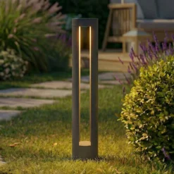 Lindby LED-Wegeleuchte Soriq, anthrazit, Höhe 75 cm, IP54