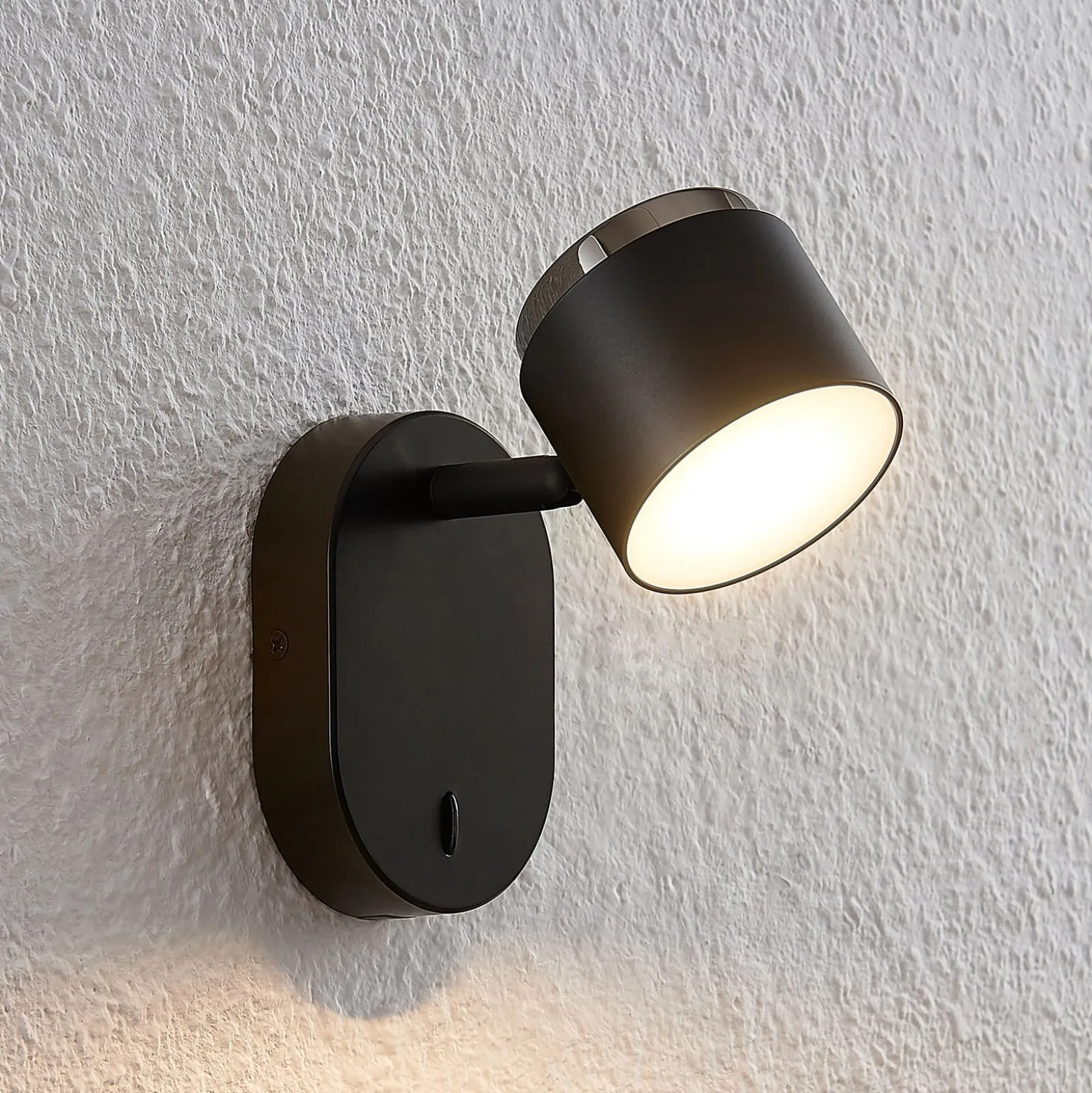 Lindby Marrie LED-Spot mit Schalter, schwarz