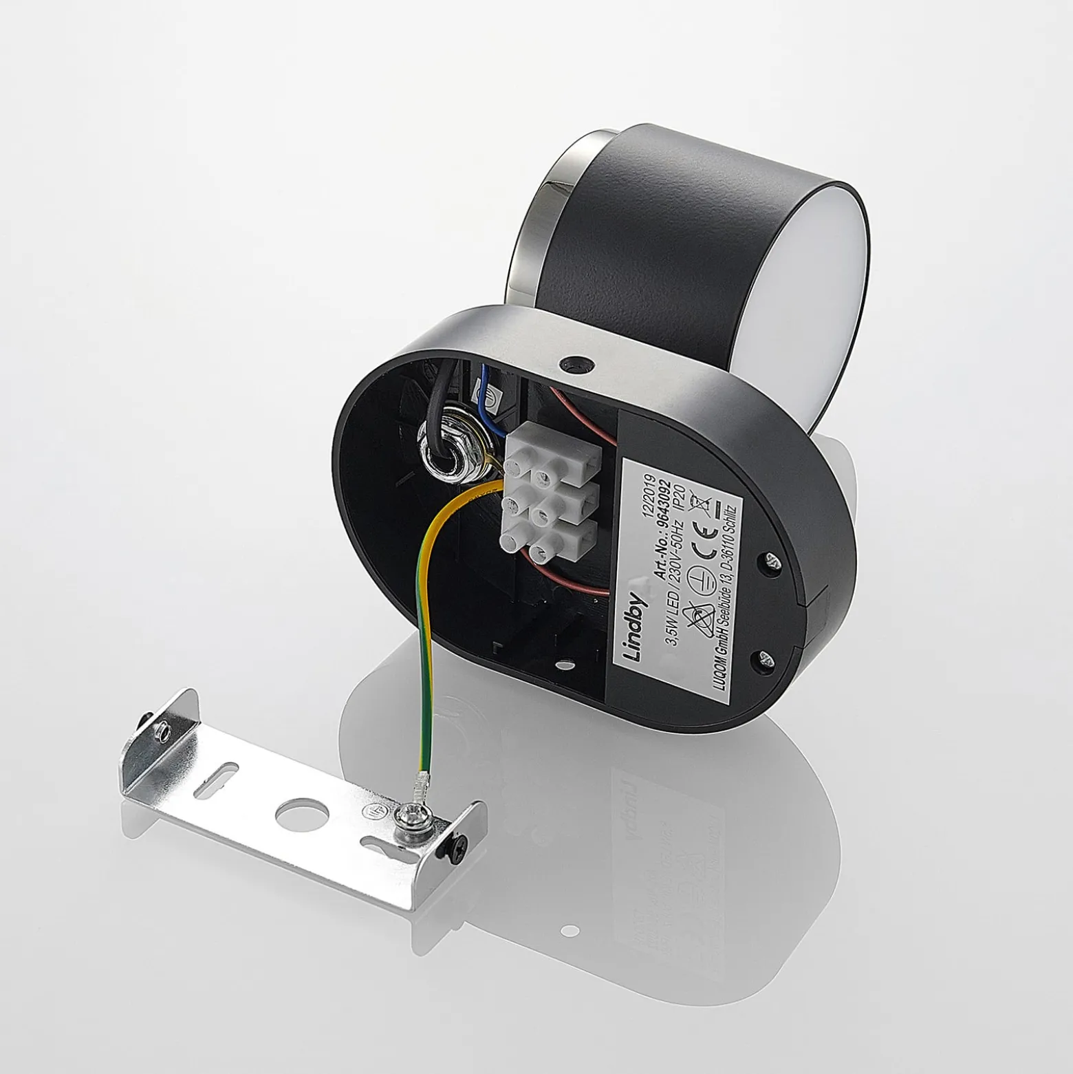 Lindby Marrie LED-Spot mit Schalter, schwarz