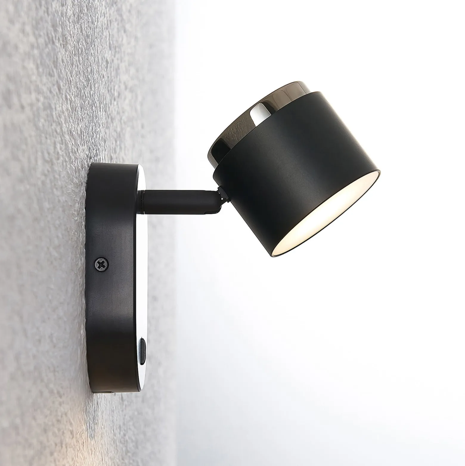 Lindby Marrie LED-Spot mit Schalter, schwarz