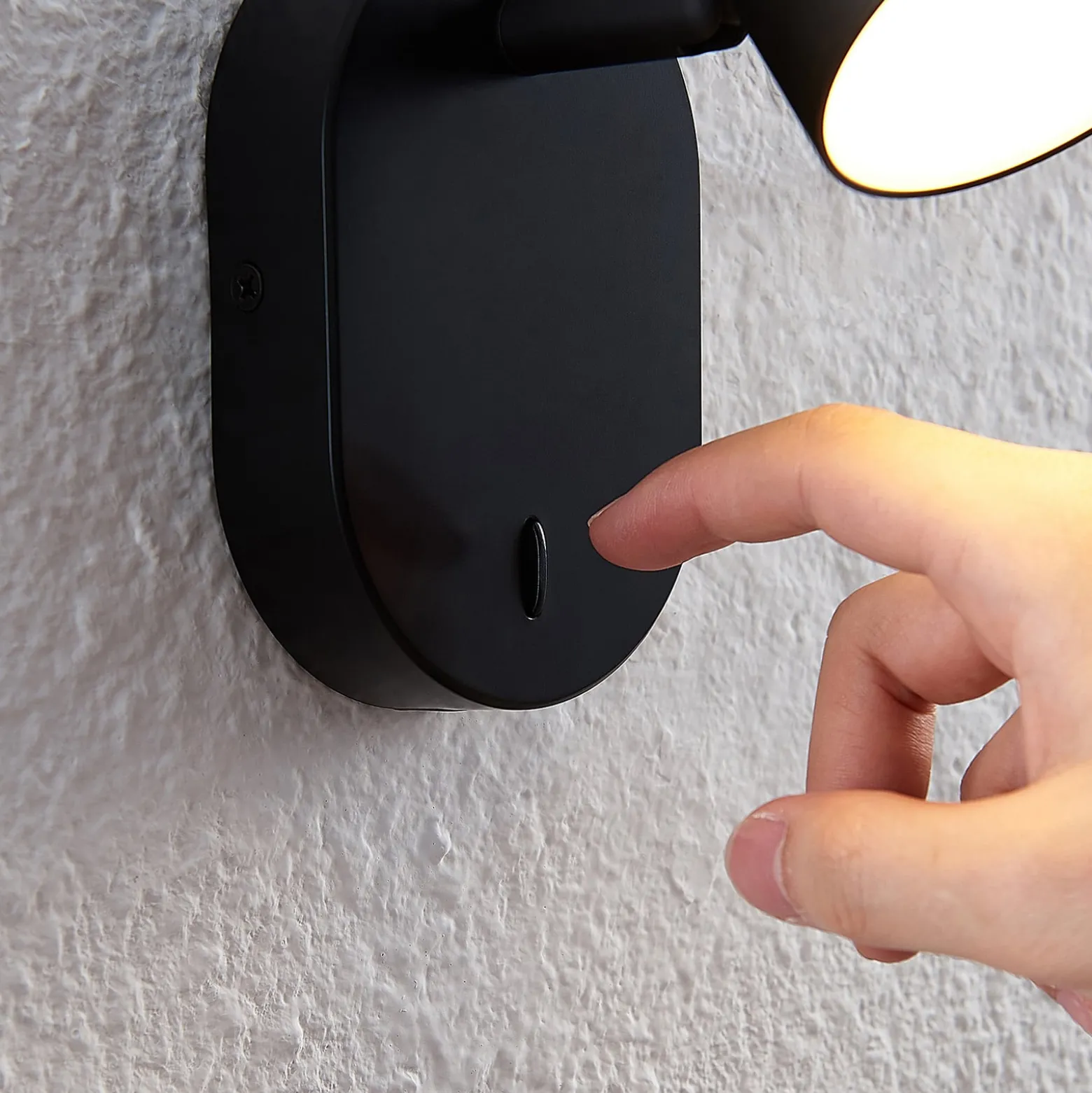 Lindby Marrie LED-Spot mit Schalter, schwarz