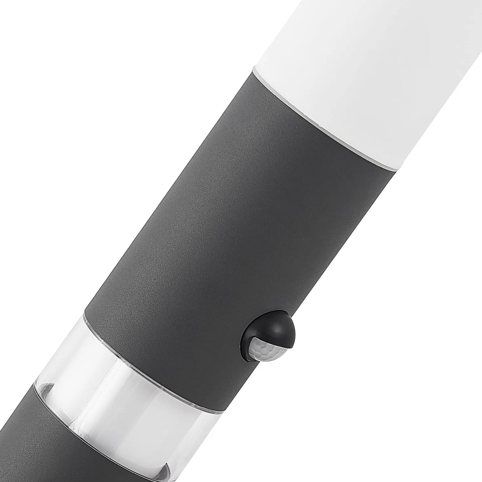 Lindby Okari Außenwandleuchte mit Sensor Fackel