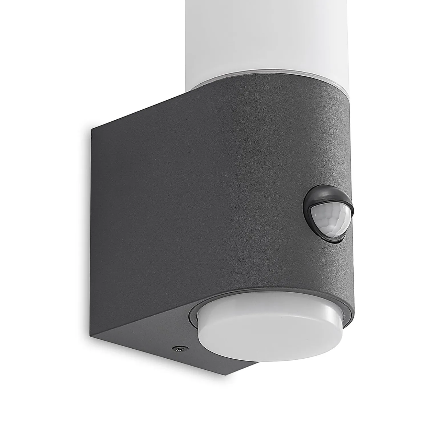 Lindby Okari Außenwandleuchte mit Sensor, gerade
