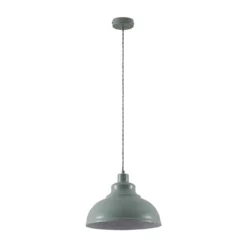 Lindby Pendellampe Albertine, hellblau, Metall, Ø 29 cm, E27