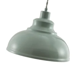 Lindby Pendellampe Albertine, hellblau, Metall, Ø 29 cm, E27