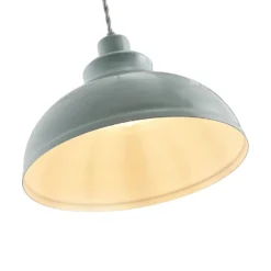Lindby Pendellampe Albertine, hellblau, Metall, Ø 29 cm, E27