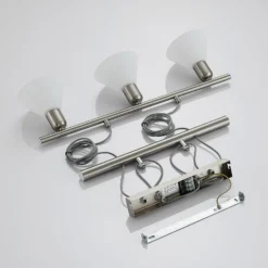 Lindby Pendellampe Delira, 3-flg., nickel, höhenverstellbar