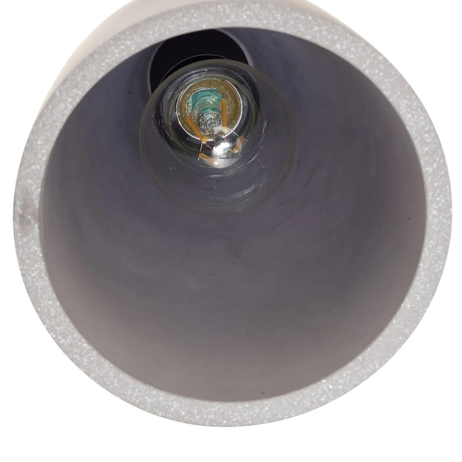 Lindby Pendellampe Sanne, grau, Beton, Ø 15 cm, E27