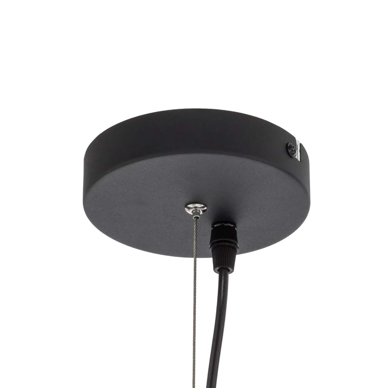 Lindby Pendelleuchte Emilienne, schwarz, goldfarben, Ø 60 cm