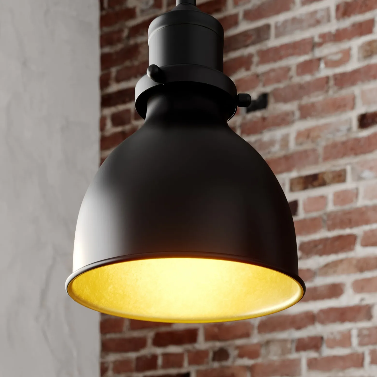 Lindby Pendelleuchte Jasminka, schwarz/gold, Metall, 4-flg.