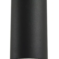 Lindby Pendelleuchte Joffrey, Ø 6 cm, schwarz, Metall, GU10