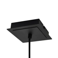 Lindby Pendelleuchte Joffrey, Ø 6 cm, schwarz, Metall, GU10