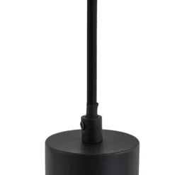 Lindby Pendelleuchte Joffrey, Ø 6 cm, schwarz, Metall, GU10