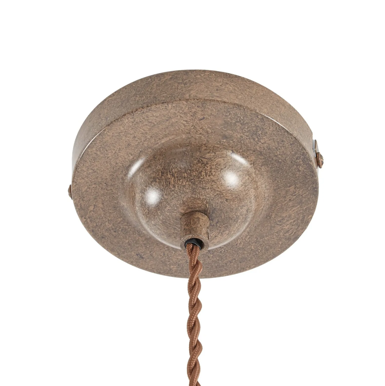 Lindby Pendelleuchte Louisanne, braun, Metall, Ø 35 cm
