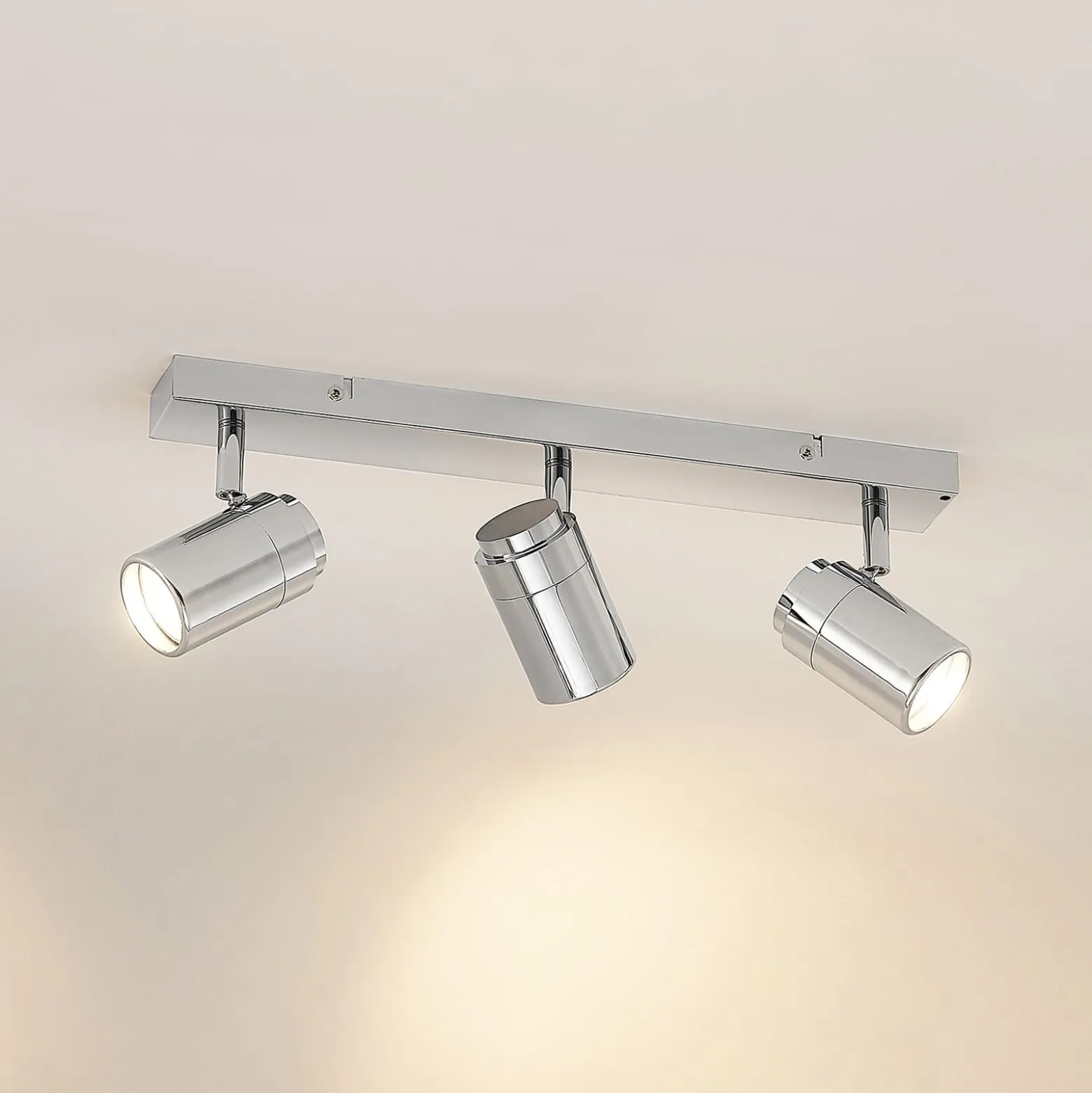 Lindby Remilan Deckenstrahler, chrom, lang