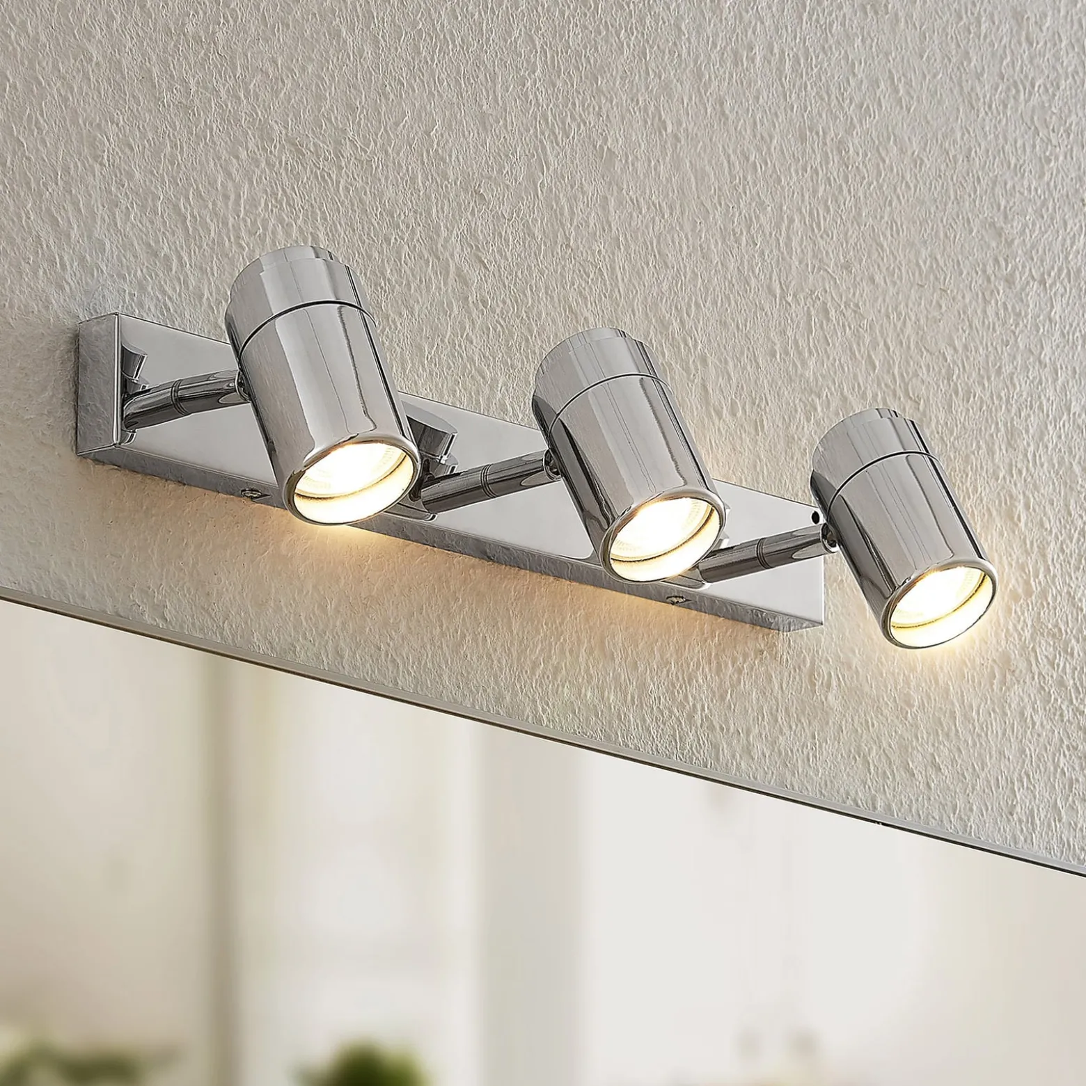 Lindby Remilan Deckenstrahler, chrom, lang