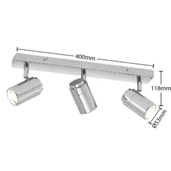 Lindby Remilan Deckenstrahler, chrom, lang