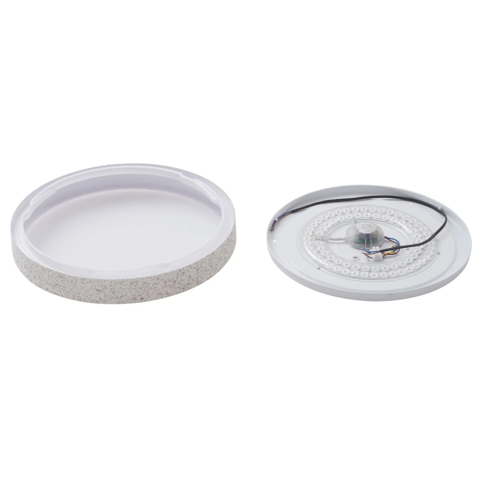 Lindby Smart LED-Deckenlampe Elmor Ø39cm grau RGB CCT Tuya